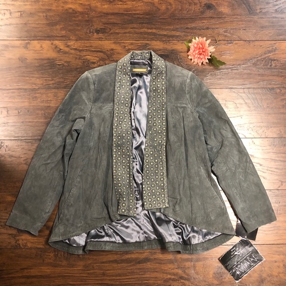 iman suede jacket